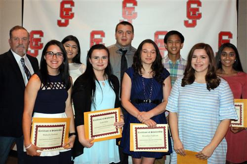 Carl Junction Alumni Scholarship recipients. Unidentified. 